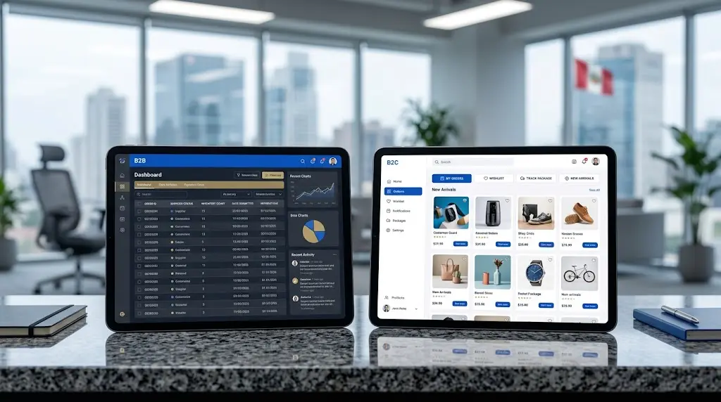 A comprehensive B2B vs B2C Power Pages portal comparison for enterprise digital strategy.