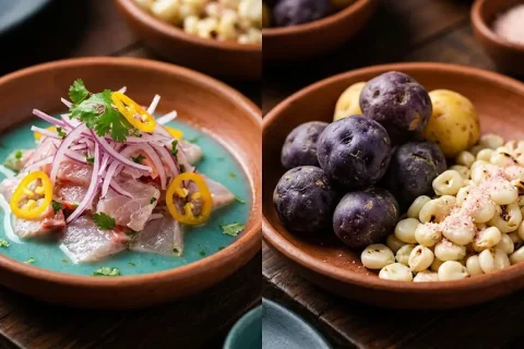 Comparing coastal seafood vs Andean cuisine in Peru across regions.
